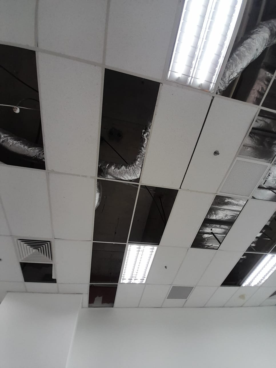 AR Ceiling Partition Singapore — drywall partition wall construction in progress | Ceiling Partition Singapore