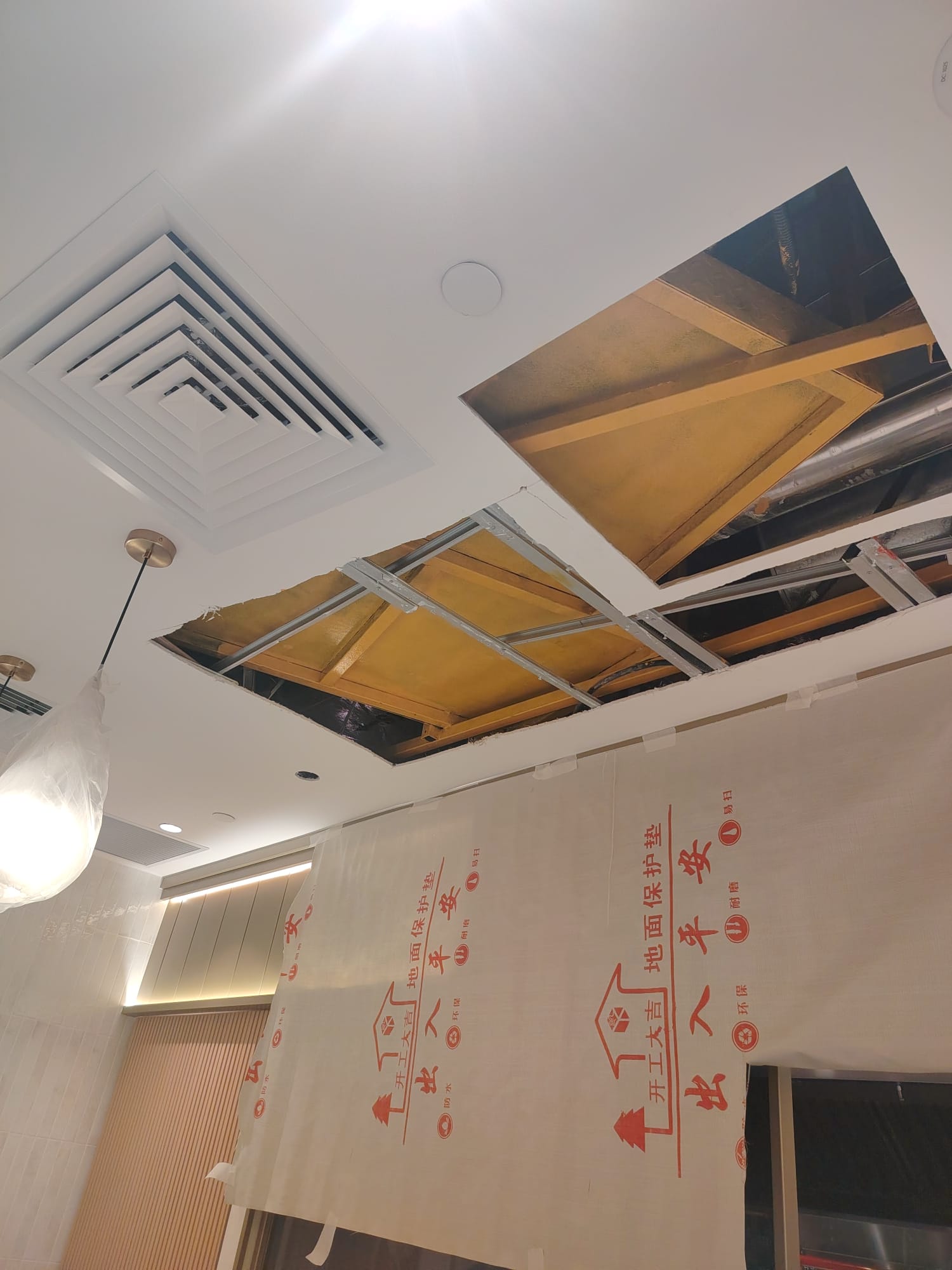 AR Engineering Ceiling Partition Singapore — plasterboard partition wall ready for skim and paint