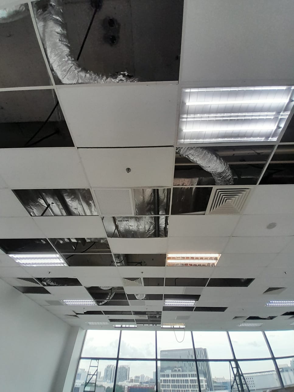 AR Engineering Ceiling Partition Singapore — suspended ceiling framework with concealed services
